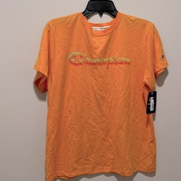 Champion Women's Classic Logo T-Shirt Orange Size large, Tee - Picture 10 of 11